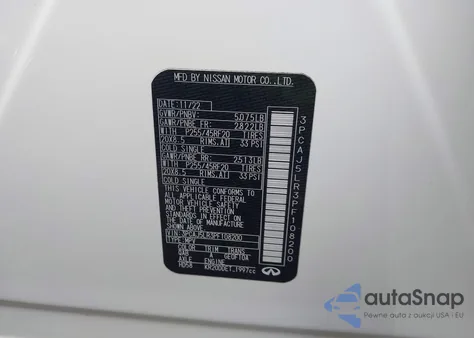 2023 Infiniti Qx55 Sensory Awd z USA, uszkodzony, nr VIN 3PCAJ5LR3PF108200